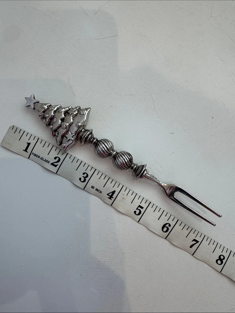 Christmas Tree Serving Fork, Sandcast Aluminum